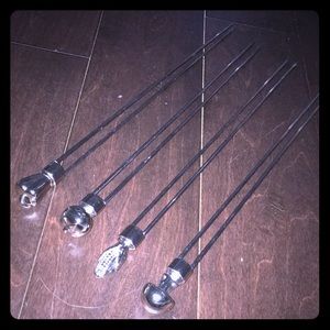 BBQ metal kabob stakes